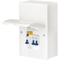 Deta 4-Module 2-Way Populated Garage Consumer Unit (638PV)