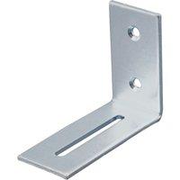 Essentials Adjustable Corner Brackets Silver 50mm x 50mm x 20mm 10 Pack (638TE)