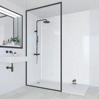 Multipanel Unlipped Bathroom Waterproof Wall Panel Gloss Frost White 2400mm x 1200mm x 11mm (639CG)