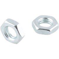 Easyfix Carbon Steel Hex Flat Nuts M8 100 Pack (639GX)