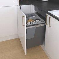 Essentials Vigote Pull-Out Bin Anthracite 92Ltr (639PY)