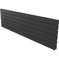 Ximax Oceanus Duplex 445mm x 1500mm 3901BTU Black Horizontal Designer Radiator (639YE)