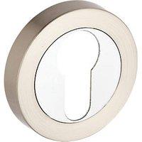 Smith & Locke Euro Escutcheon (Single) Chrome / Brushed Nickel 50mm (640HY)