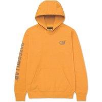 CAT Trademark Banner Hooded Sweatshirt Sweat Shirts Yellow X Large 44 Chest (640XK)