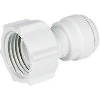 JG Speedfit Plastic Push-Fit Straight Tap Connectors 10mm x 1/2" 2 Pack (64131)