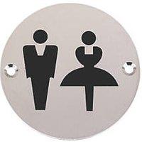 Essentials Unisex Toilet Sign 76mm (64192)