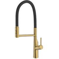 Clearwater Alasia Pull-Off Twin Spray Head Tap Brushed Brass PVD (641FJ)