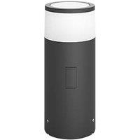 Philips Hue Calla 252mm Outdoor LED White & Colour Ambiance Smart Pedestal Light Chrome 8W 600lm (641JA)