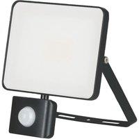 Brackenheath iSpot Frameless II Indoor & Outdoor LED Floodlight With PIR Sensor Black 10W 1100lm (641TW)