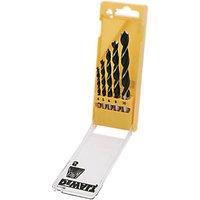 DeWalt Straight Shank Triple-Flute Brad Point Wood Drill Bit Set 5 Pcs (64247)