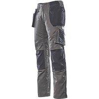 Mascot Kassel Unique Work Trousers Dark Anthracite/Black 46.5" W 32" L (642KC)