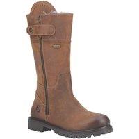 Cotswold Bushcombe Mid Size 5 Womens Tan Waterproof Slip-On Non Safety Work Boots (642XE)