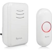Byron DBY-22312UK Plug-In Wireless Doorbell Kit White 2 Piece Set (642YE)