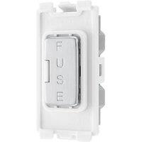 British General 13A Grid Fused Spur Brushed Steel (643PY)