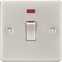 Knightsbridge 45A 1-Gang DP Control Switch Pearl with LED (643TX)