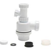 Euroflo Universal Telescopic Bottle Trap with Appliance Outlet White 40mm (6456R)