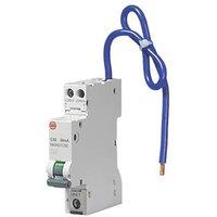 Wylex 32A 30mA Type A DP C Curve Mini RCBO (6456X)