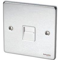 Schneider Electric Ultimate Low Profile 1-Gang Slave Polished Chrome with White Inserts (6459J)