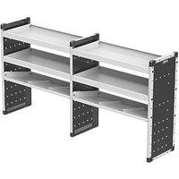 Van Guard Universal Trade Double Van Racking Unit (4 Straight & 2 Angled Shelves) 1966mm x 381mm x 1009mm (645KP)
