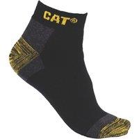CAT Sneakers Work Socks Black 9-11 3 Pairs (645XC)