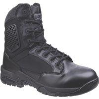 Magnum Strike Force 8.0 Side-Zip WP Uniform Size 3 Black Waterproof Occupational Work Boots (645XT)