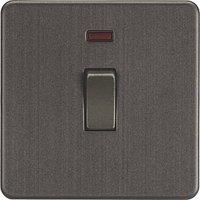 Knightsbridge 20A 1-Gang DP Control Switch Smoked Bronze with LED (646TY)
