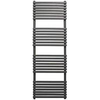 Towelrads 1186mm x 500mm 2132BTU Anthracite Flat Designer Towel Radiator (647RY)