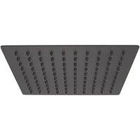 Highlife Bathrooms Swivel & Tilt Square Rainfall Shower Head Matt Black 200mm (647TJ)