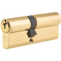 Union 6-Pin Euro Cylinder Lock 40-40 (80mm) Brass (6487G)