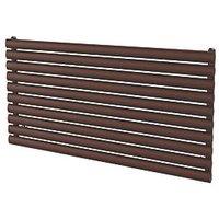 Ximax Fortuna 584mm x 1200mm 2587BTU Black / Copper Horizontal Designer Radiator (648GL)
