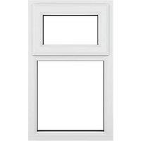 Crystal Top Opening Clear Triple-Glazed Casement White uPVC Window 610mm x 1040mm (648KF)