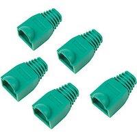 Labgear RJ45 PVC Boots 8mm Green 5 Pack (648KM)