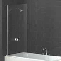 Triton Fast Fix Frameless Chrome Bathscreen 800mm x 1500mm (648KT)