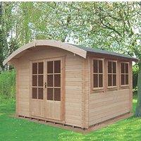 Shire Kilburn 10' x 12' (Nominal) Arched Timber Log Cabin (6506X)