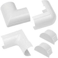 D-Line ABS Plastic White Trunking Accessories 5 Pieces (650FG)