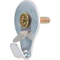 Bullfix Heavy Duty Hooks and Masonry Plugs 10ga x 25mm Silver 10 Pack (650JA)