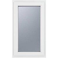 Crystal Right-Hand Opening Obscure Triple-Glazed Casement White uPVC Window 610mm x 1040mm (650JM)