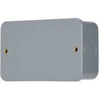 Contactum Metalclad 2-Gang Blanking Plate Grey (650RR)