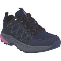 Hi-Tec Diamonde Low Size 4 Womens Dark Blue Waterproof Non Safety Trainers (650YG)