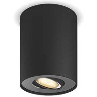 Philips Hue Pillar LED White Ambiance Single Spotlight Black 5W 350lm (651JE)
