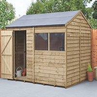 Forest 8' x 6' (Nominal) Reverse Apex Overlap Timber Shed (652JR)