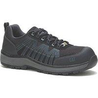 CAT Charge S3 Size 10 Black Water-Resistant Safety Trainers (652KE)
