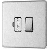 LAP 13A Switched Fused Spur Brushed Stainless Steel (652KJ)