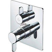 Ideal Standard Easybox Concealed Single Outlet Thermostatic Chrome Built-In Shower Mixer (652RJ)