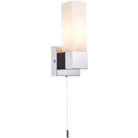 Saxby Square Bathroom Wall Light Chrome (652VX)