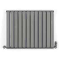 Terma Warp Room 630mm x 785mm 2960BTU Salt / Pepper Horizontal Designer Radiator (653HE)