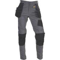 CAT Stretch Pocket Work Trousers Black 40" W 34" L (653XK)