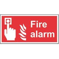 Essentials Non Photoluminescent "Fire Alarm Call Point" Sign 100mm x 200mm (654FG)