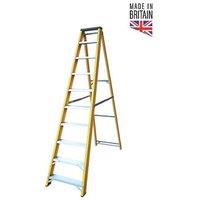 Lyte Fibreglass 2m 10 Step Swingback A Frame Step Ladder (654FH)