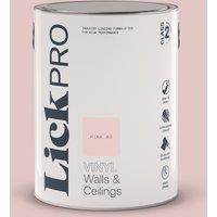 LickPro 5Ltr Pink 03 Vinyl Matt Emulsion Paint (654TM)